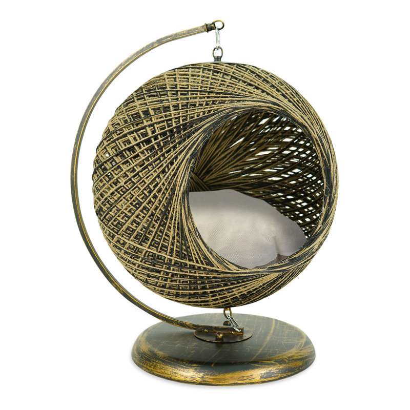 Hamac pour chat Swing Pet - Chats pour chat intérieur résistant aux égratignures, Rétro