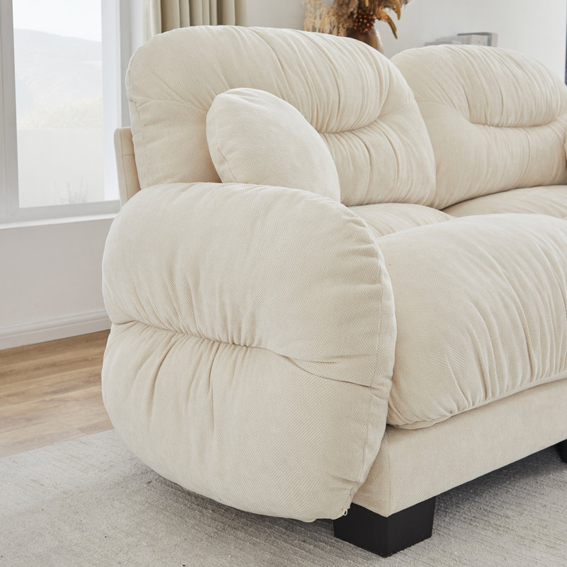 Compression Cozy Chenille 4 Seater Sofas, Modern Modular Home Seating