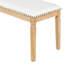 Ensemble de table de salle à manger extensible 6 pièces Edison avec finition patinée et sièges rembourrés-121362339-121362337