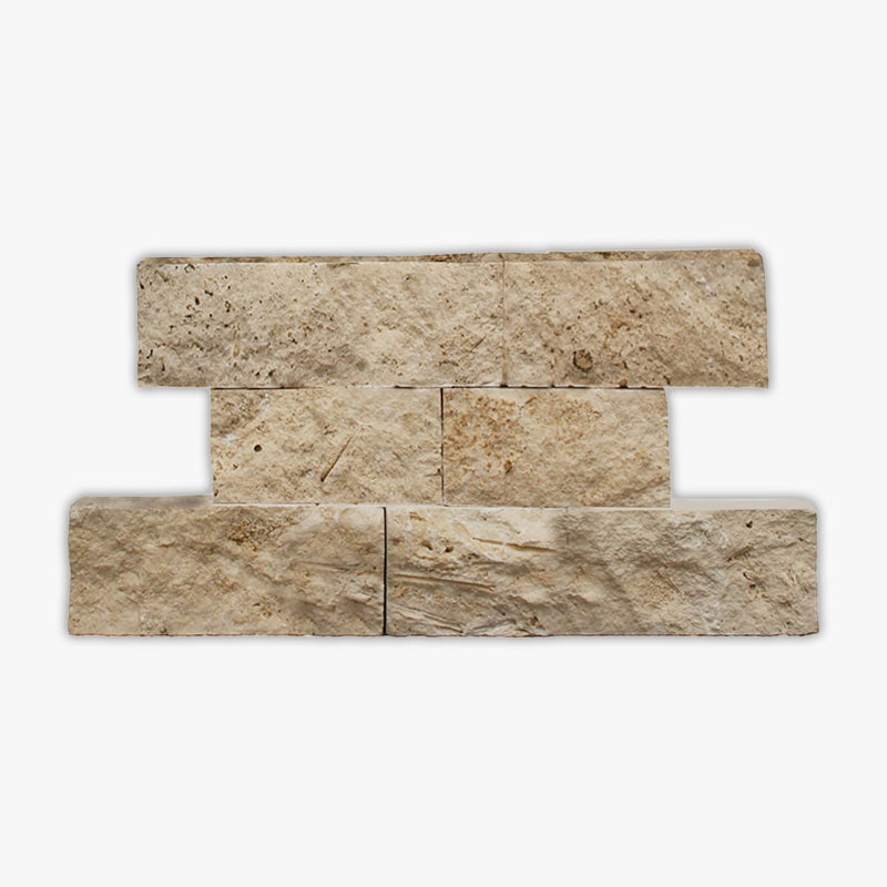 Ivory Splitface 4xFL Travertine Wall Tile