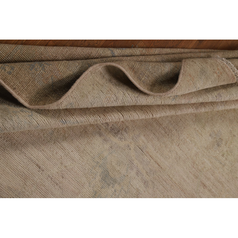Vegetable Dye Oushak Turkish Area Rug 9