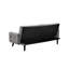 Canapé-lit - Dossier pliant convertible en lit double avec porte-gobelet et table rabattable - Canapé en lin compact pour petits espaces - Assemblage facile-1821603746