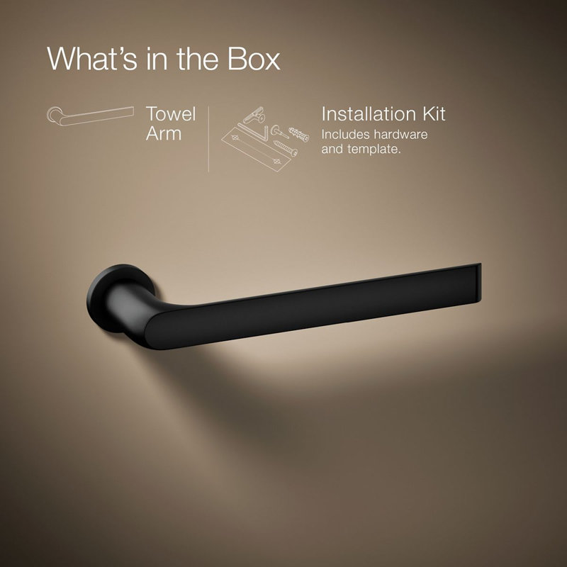Avid Towel Arm, Matte Black