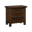 Table de chevet classique 1Pc avec 3 tiroirs en placage de manguier