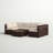 Farnum Wicker 4 - Person Patio Conversation Set with Cushions
