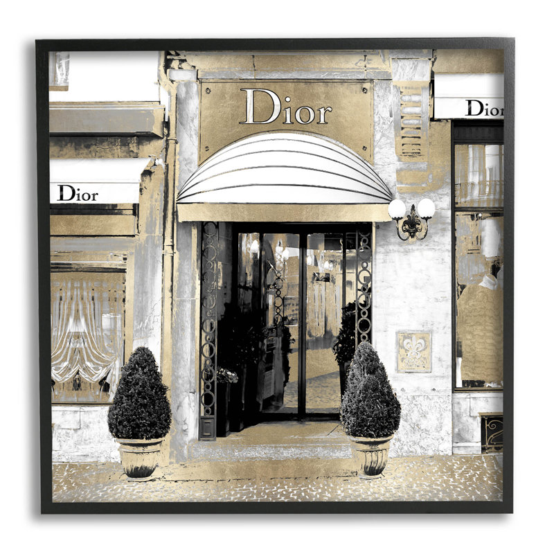 Chic Fashion Glam Storefront, art de la giclée encadrée par Madeline Blake, Giclée encadrée noir minuit