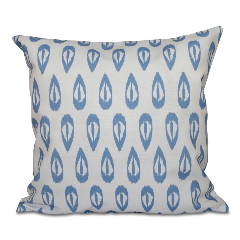 Housse de coussin carré et insert, H 20 po x l 20 po, Bleu