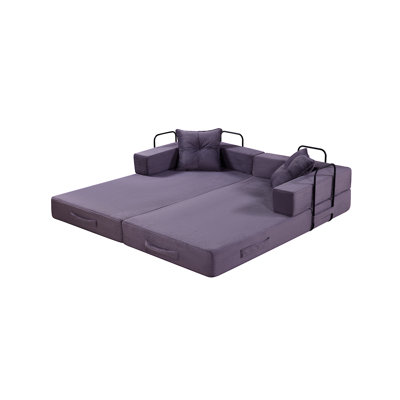 Boneless Sleeper Sofa Bed With Square Pillow, Folding Couch For Living Room, Bedroom