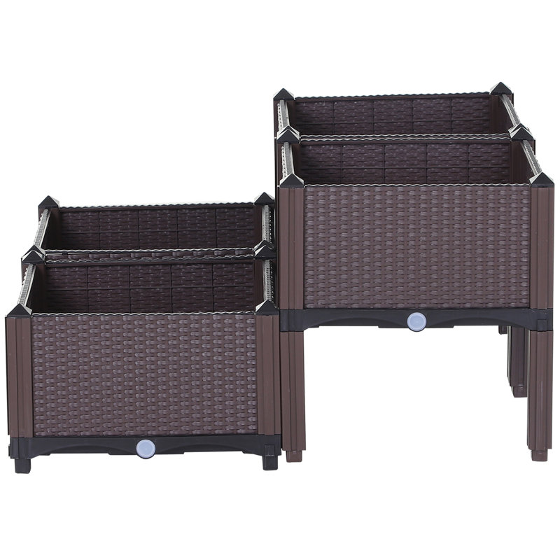 Soudersburg Elevated Planter, 4, Brown
