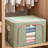 100L Stackable Clothes Storage Bins with Metal Frame Handles & Zipper, Collapsible Closet Organizer Box with Lid for Bedding Blankets Towel