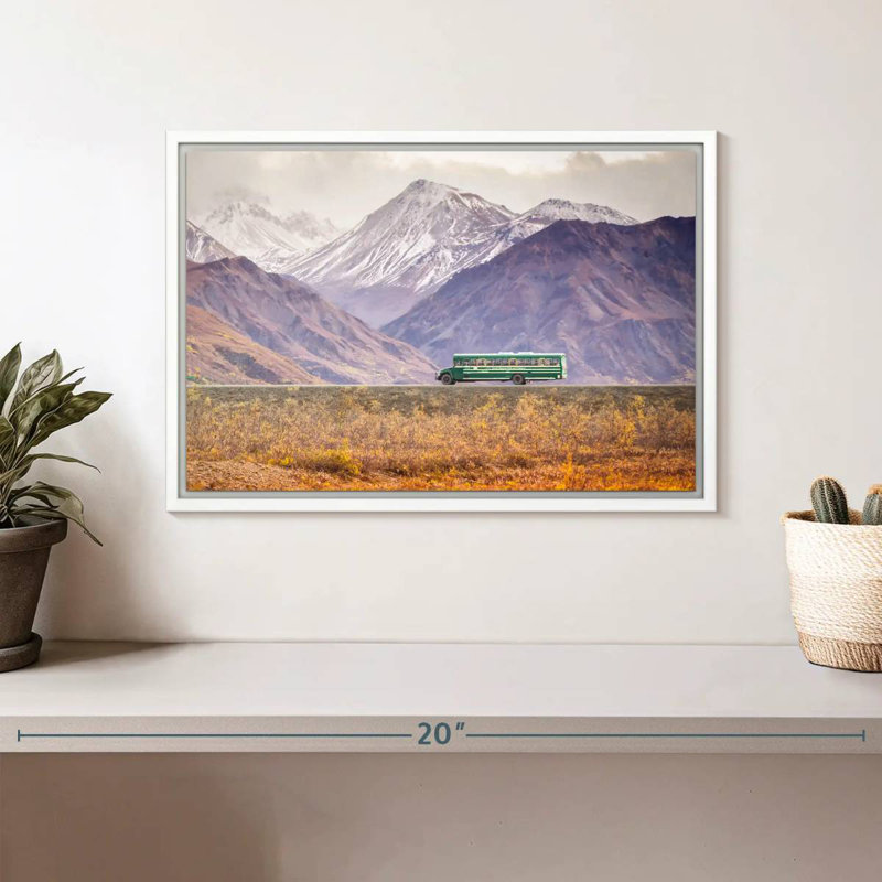 Denali Bus, Cadre flottant blanc, 13 po x 9 po