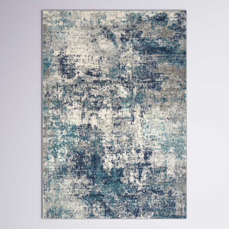 Rensselear Abstract Indoor Rug, Rectangle 5'3" x 7'3"
