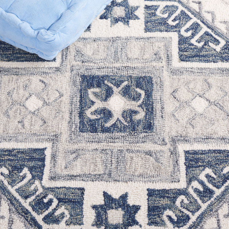 Tapis ivoire / gris foncé Metro 479, Rectangle 8 pi x 10 pi