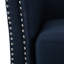 Modern Fabric Blue Swivel Chair - 32.75" Package Width Dimension Comfortable Rotating In Cover Handcrafted