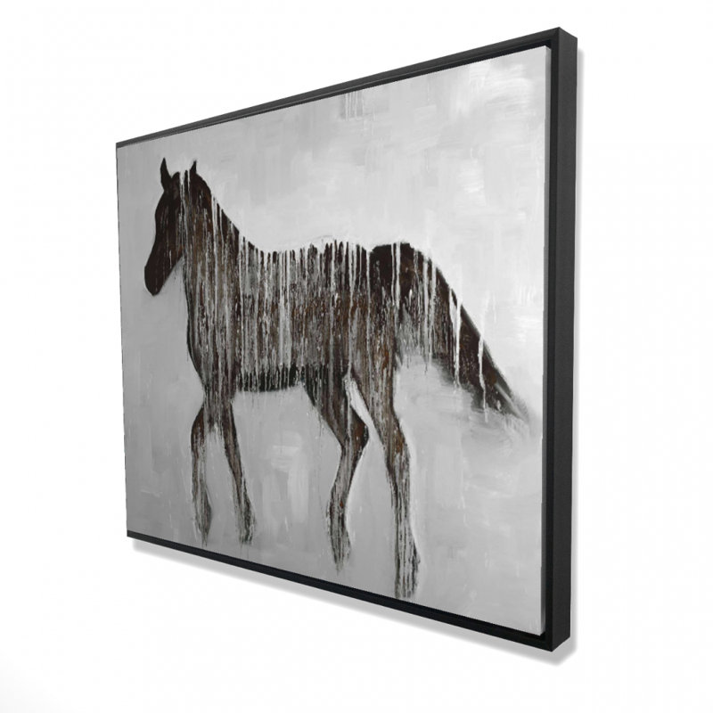 Gambading Abstract Horse Print On Canvas
