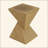 MGO Side Table, With Twisted Hourglass Design For Modern Interiors And Outdoor Spaces-1534490626