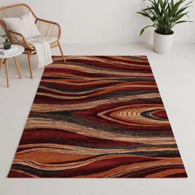 Tapis d'intérieur et d'extérieur brun Nature