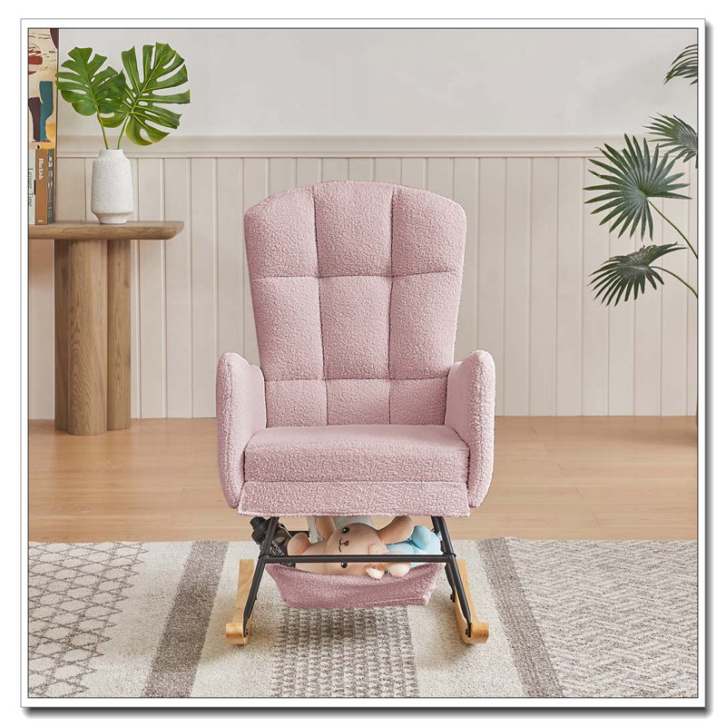 Fauteuil à bascule Teddy, Pink
