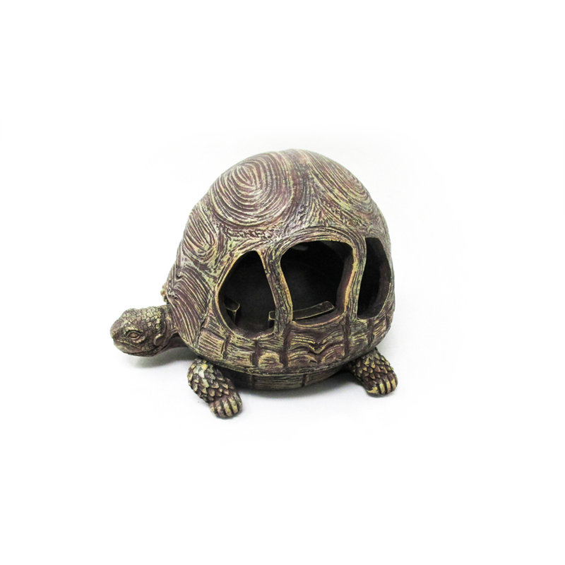 Turtle Resin Ashtray with Removable Lid