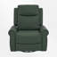 Fauteuil inclinable pivotant en similicuir avec fonction de massage et de chaleur, fauteuil inclinable manuel avec poche latérale-245446492