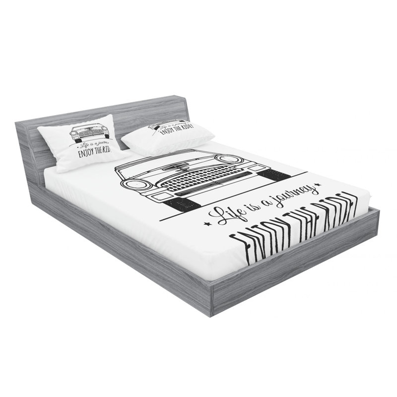 Microfiber Sheet Set, Full Sheet Set with Fitted Sheet