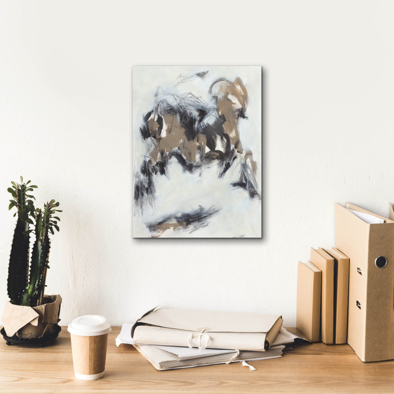 Art mural sur toile Wrought Studio ™ «Latte Love» par Valerie Corvin, H 16 po x l 12 po x P 0,75 po