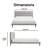 Serta Sierra Queen Size Upholstered Platform Bed – Modern Mid-Century Bed with Gray Fabric Headboard, Tufted Detail & Solid Wood Cone Legs-36643922
