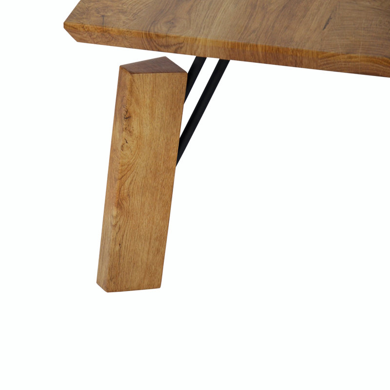 Table basse rectangulaire avec pieds blocs