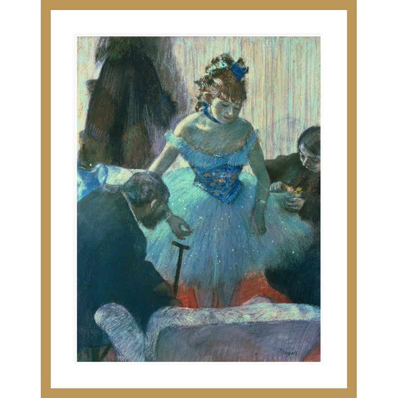 Danseuse dans son vestiaire par Edgar Degas, impression giclée encadrée, H 41,5 po x l 32,91 po