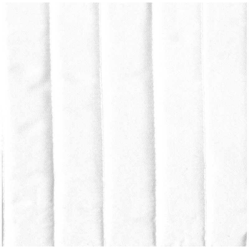 Channel Coverlet, Queen Coverlet, White