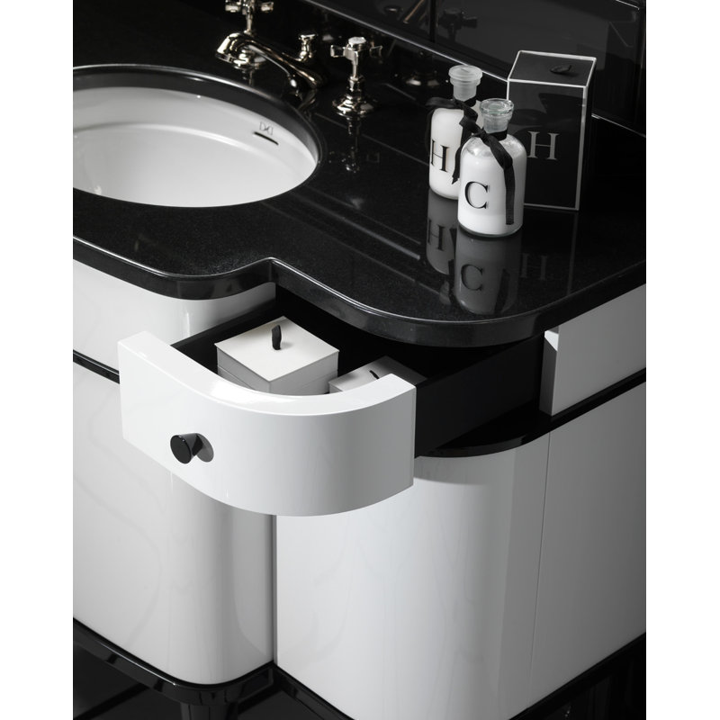 Music 47.44'' W Single Vanity, Pure White