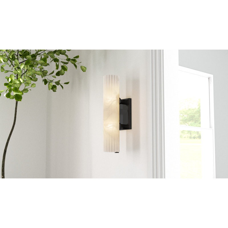 Applique murale Curran, Noir mat