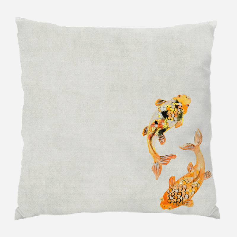 Housse de coussin d'extérieur carré Maxson, Microsuède, Intérieur