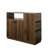 Kitchen Counter Cabinet With 2 Glass Sliding Doors And 3 Side Drawers, Suitable For Reception Room Office, Made Of Wooden Structure Finish, 37.5 In Wide, 30.72 High, 13.32 Deep Countertop Dining