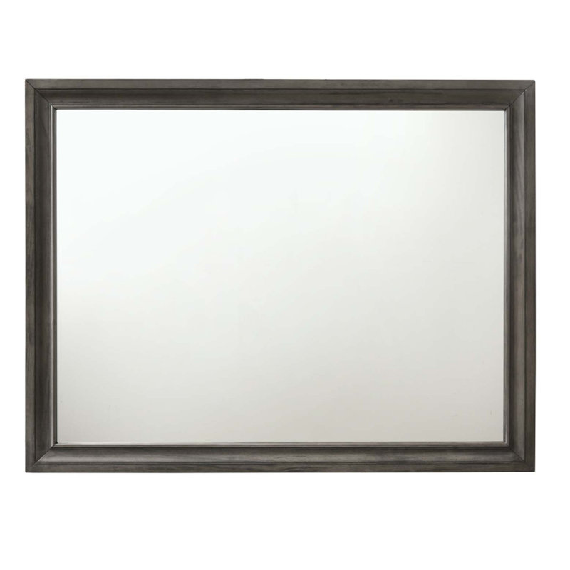 Naima Gray Finish Mirror, Gray