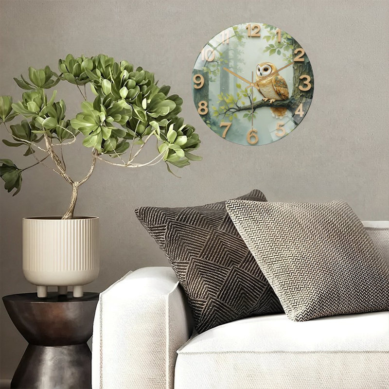 Horloge murale rétro Woodland