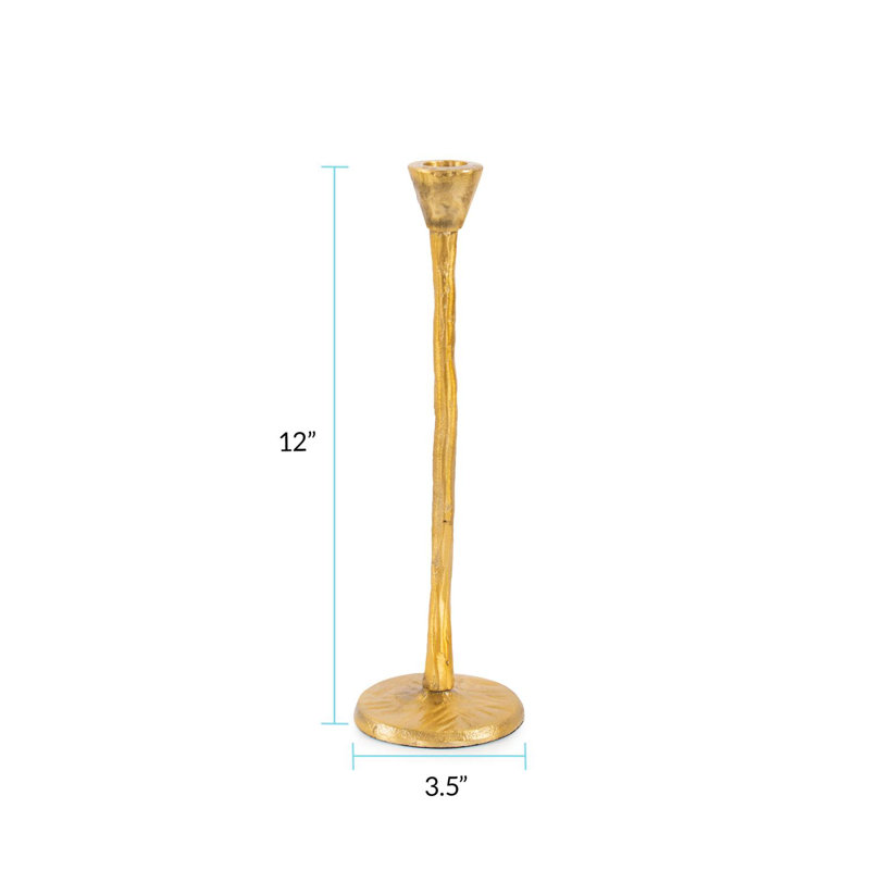 Beiner Candlestick Holder, 12" H x 3.5" W x 3.5" D