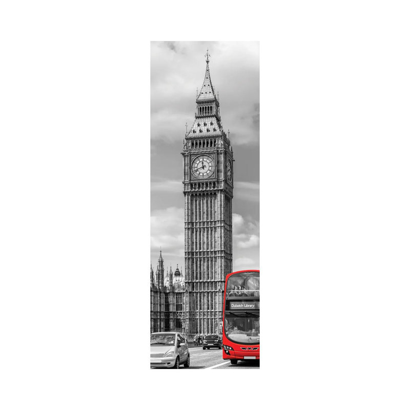 Elizabeth Tower | Vertical Panorama 1 Piece Panoramic Wall Art on Canvas, 91.44cm H x 30.48cm W x 1.91cm D, Wrapped Canvas
