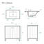 Eclair 36 Single, Two Doors, Bathroom Vanity