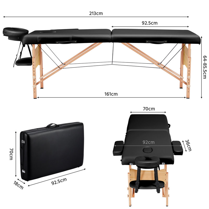 213cm Rectangular Adjustable Folding Table