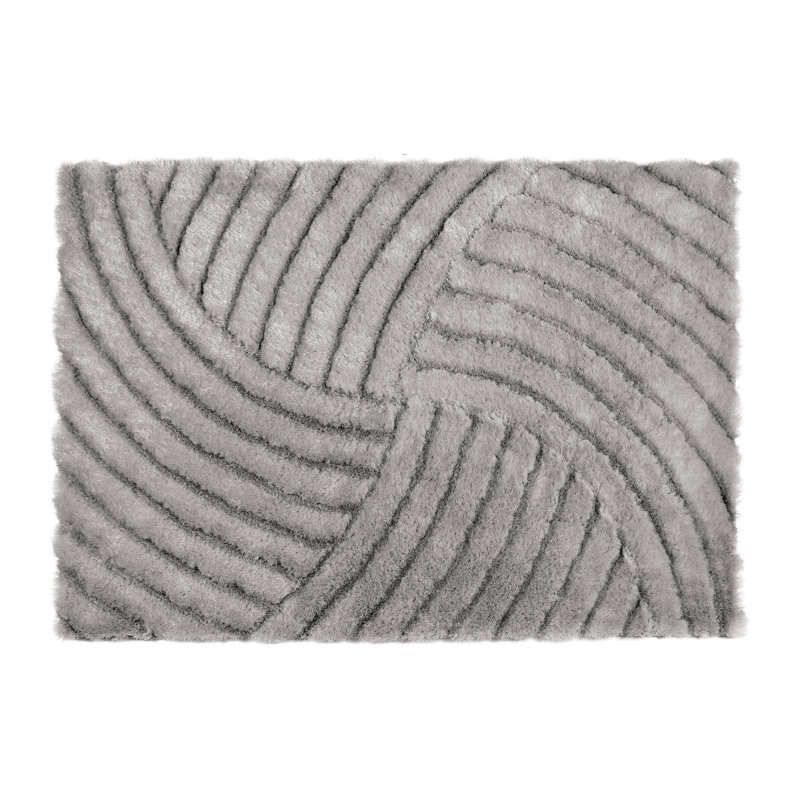 Bledian Solid Colour Hand Woven Shag Area Rug, Rectangle 80 x 150cm