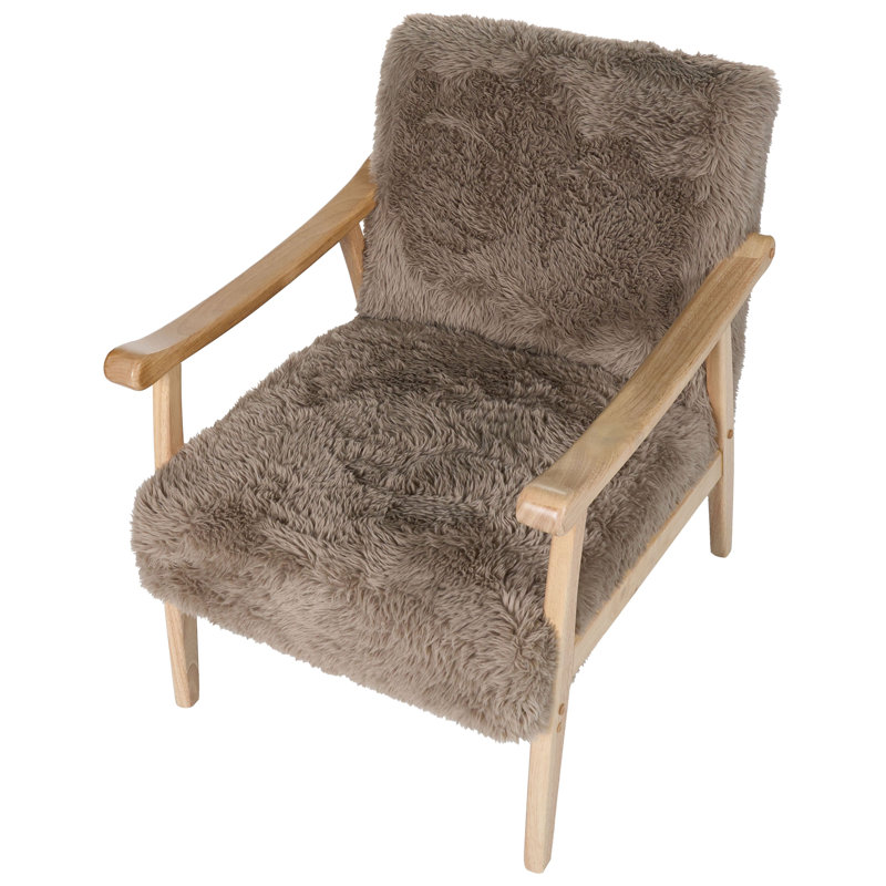 Upholstered Slipper Chair, Taupe