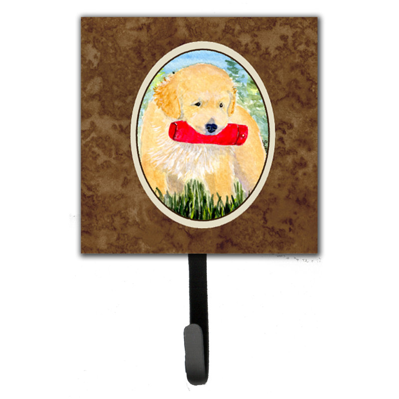 Porte-laisse et crochet pour clé golden retriever