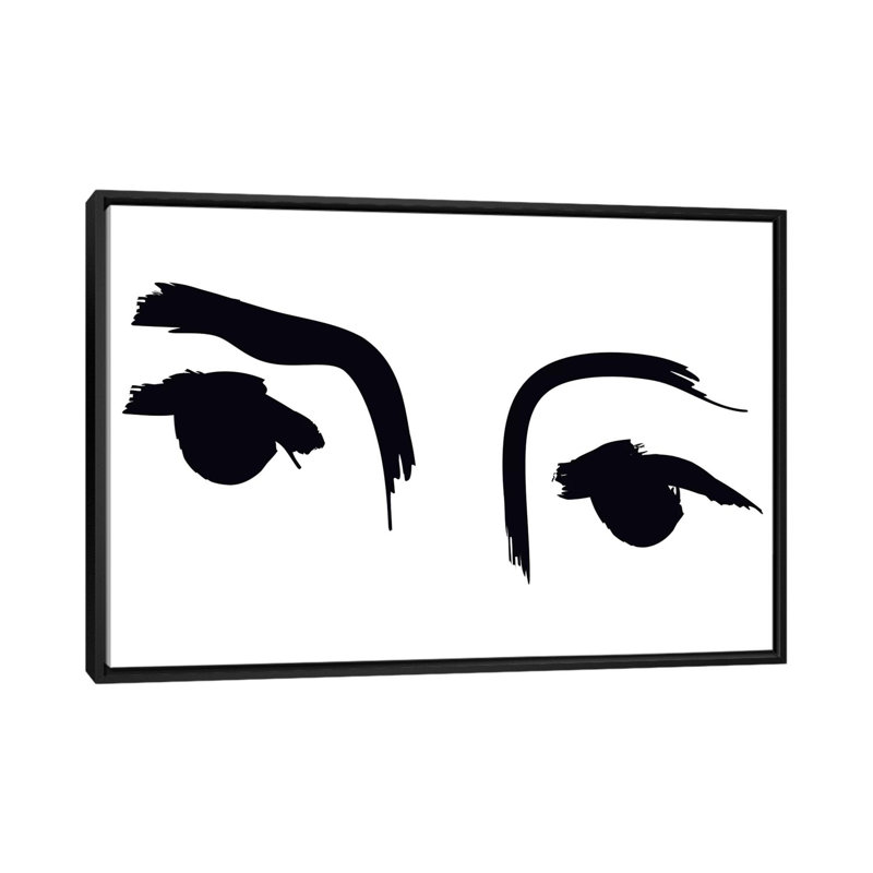 «Blinkers», reproduction sur toile, Toile avec cadre noir, H 18 po x l 26 po x P 1,5 po