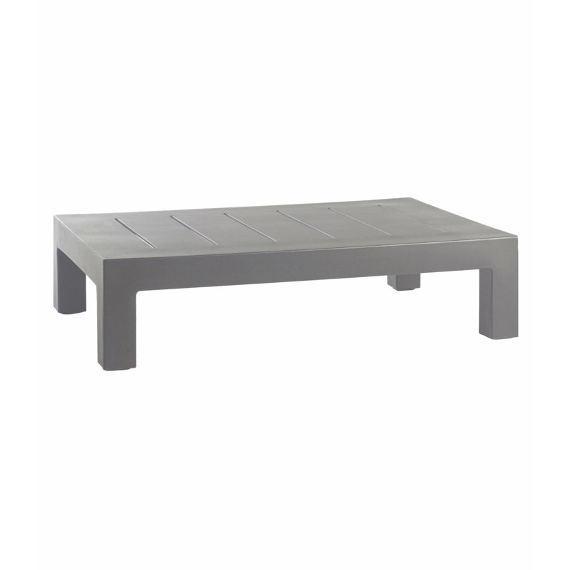Jut Plastic/Resin Coffee Table, Steel