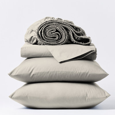 Adelaja 100% Organic Cotton Cool & Crisp Percale Weave Sheet Set