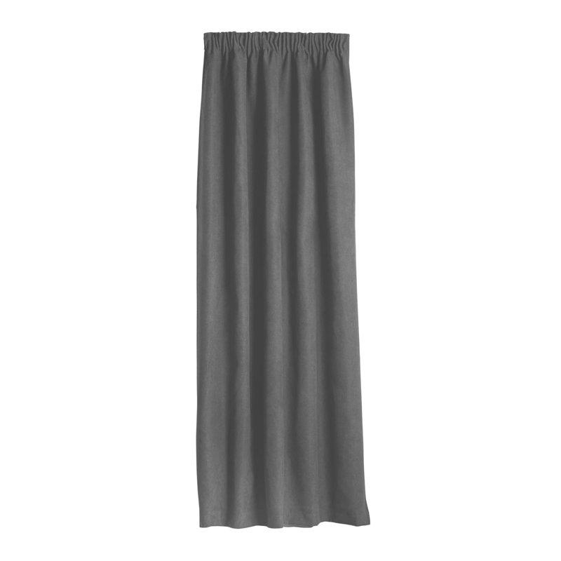 Nalaiyah Velvet Chenille Door Curtain, Grey