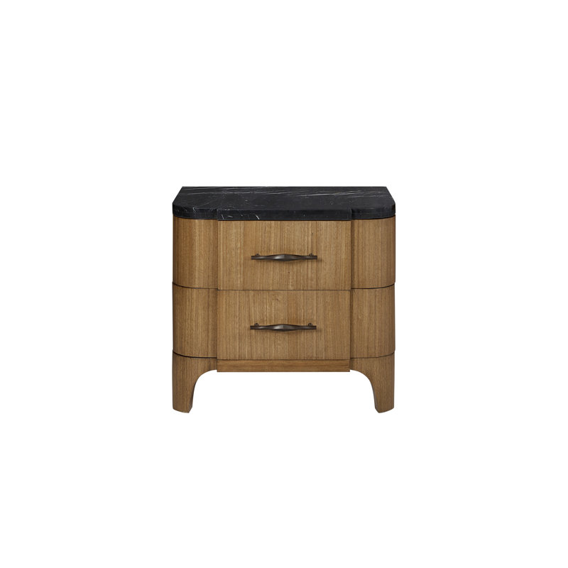 2 Drawer Nightstand (Stone Top)