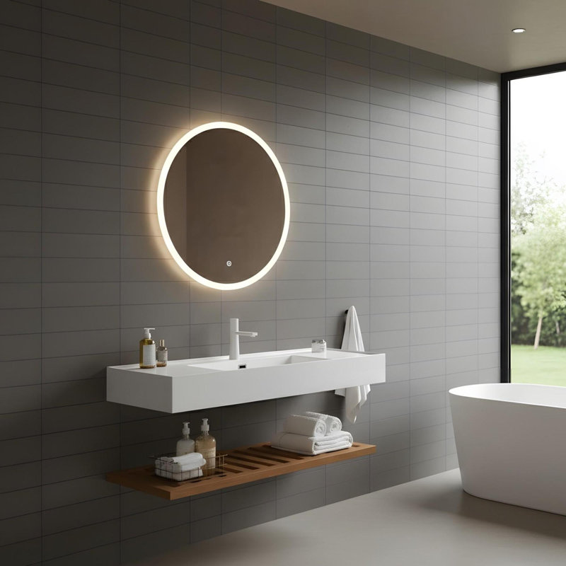 Meuble-lavabo mural 48 po, Noyer, 47"