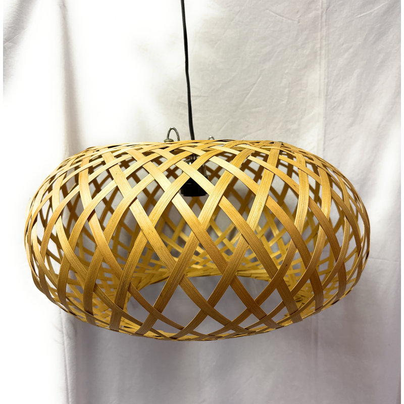 Plug In Hanging Bamboo Pendant